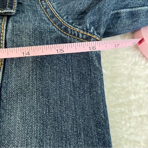 Old Navy Dark Wash Snap Button Denim Jacket - Picture 13 of 14